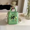 Mini Bolsa Pequeña de Playa Eva con Agujeros Bolso Cruzado Casual Bolso de Mano Impermeable Anti-Pérdida Viaje DIY Bolsa de Gelatina