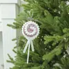 Decoraciones Creativas Navideñas Transfronterizas Colgantes de Caramelo de Bastón de Espuma Lazos de Paleta Navideña Adornos de Bolas Navideñas