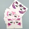 Colorido Lindo Mariposa Niños Niñas Rendimiento Pegatinas Pintura Facial Mariposa Soñadora Pegatinas Tatuaje Esquinas de los Ojos