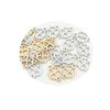 Accesorios de joyería DIY CCB plata color oro K colgante de trébol de cuatro hojas hueco pulsera aretes material de trébol de cuatro hojas al por mayor