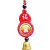 Colgante de coche rojo Fu tallado seguro de resina de doble cara, calabaza Guanyin, colgante de coche de moda, venta directa de fábrica