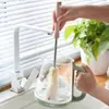 Conjunto de Escovas de Limpeza com Cabo Longo para Limpar Copos, Liquidificadores e Mamadeiras