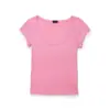 Conjunto de Pantalones Largos de Color Sólido para Mujer Estilo Europeo y Americano Primavera 2026 Dos Piezas Camiseta de Manga Corta Ajustada Cuello Redondo Canalé