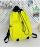 Mochila Estilo Coreano Ins Nova com Cordão Grande Capacidade para Alunos do Ensino Fundamental, Médio e Universitário Leve Versátil Mochila com Letras
