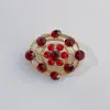 Broche Pequeño de Aleación con Pedrería Transfronterizo, Accesorio para Ramillete, Pin de Moda Versátil, en Stock del Fabricante