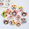 Impreso de Dibujos Animados Gato Perro Estrella Hombre Cachorro Manzana DIY Hecho a Mano Cadena para Teléfono Móvil de Cuentas Llavero Accesorios de Joyería