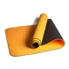 Esterilla de Yoga Bicolor de TPE, Antideslizante, Engrosada, para Deportes y Fitness, Equipo Auxiliar, Antideslizante, Amortiguadora, Silenciosa, Plegable