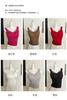 Camisola modal para mujer, cuello en V con almohadilla para el pecho, top sexy para chica, ropa interior, ropa exterior, camiseta interior sexy de moda