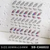 Nuevo Pegatina de Arte para Uñas Mariposa 3D Estéreo Relieve Rosa Mariposa Pegatina Blanca DIY Accesorios Estéreo para Uñas
