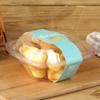 Caja de Empaque para Pastel de Leche Chifón Transparente para Magdalenas Caja Mini Blíster para Pastelería Caja de Empaque