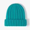 Gorro de lana cálido para otoño e invierno, gorro de punto de hilo fino a la moda para mujer, gorro de invierno grueso con protección para las orejas, gorro de frío juvenil a la moda.