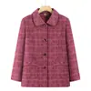 Nueva colección de otoño e invierno: Ropa exterior de talla grande, elegante y estilizada, de longitud media, corte holgado y con cuello alto, diseñada para mujeres de mediana edad y mayores