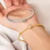 Pulsera fina de circonita estilo T para mujer, de alta gama europea y americana, estilo de lujo ligero, al por mayor para bodas, cenas y eventos
