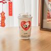 Copo térmico Cartoon Panda 316 Aço inoxidável Alto valor de cor Ventosa portátil Crianças Dupla bebida isolamento Copo de café