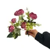 Rosas Artificiais, Flores Artificiais, Buquês de Flores Artificiais, Arranjos Florais Decorativos, Decorações Florais de Mesa, Buquês de Flores com Múltiplas Cabeças