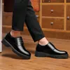 Zapatos de Cuero para Hombre de Primavera y Verano, Transpirables de Cuero Genuino para Hombre, Estilo Británico Formal, Suela Gruesa, Aumentadores de Altura, Estilo Coreano, Versátiles