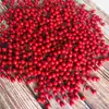 1.2cm 2cm Fruta Roja Pequeña de Simulación Guirnalda para Árbol de Navidad Baya Decorativa Espuma Baya Pequeña Color Cereza Fruta Pequeña