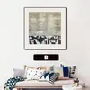 Arte de Parede Vintage Estilo Francês Feita Sob Medida para Nichos de Casas de Alto Padrão, Pousadas, Pinturas de Chão, Pinturas para Projetos de Hotéis, Pinturas Decorativas para Sala de Estar