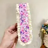 Flequillo Tejido Estilo Coreano Pegatina Mágica Flequillo Dulce de Gama Alta Pegatina Flequillo Estilo Pastoral Diadema Aro para la Cabeza Mujeres Pegatina de Flequillo Alto para el Cráneo