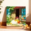 30*30 paisaje de campo pintura al óleo digital DIY pintado a mano escena callejera cafetería pintura decorativa acrílica en stock al por mayor