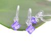 Pendientes de circonita populares coreanos, venta al por mayor, temperamento, sin agujero para la oreja, clip de oreja de resina transparente, accesorios de pendientes DIY de moda