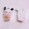 Cachorrinho Branco Super Fofo Resina Cola de Creme DIY Capa de Celular Ímã de Geladeira Acessórios para Cabelo Grampo Patch Material