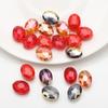 Pingente de Vidro Alvo com Furo Médio 9X12mm Pulseira Colorida Colar Acessórios de Joia Pacote de Material para Roupas DIY Feito à Mão
