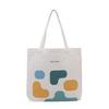 Bolsa de Lona Bolsa de Lona Personalizada Patrón Bolso de Mano Ecológico para Mujer Se Puede Imprimir con el Logotipo de Estudiante Bolso de Mano para Clases de Tutoría