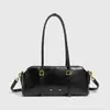 Bolso de Hombro Boston Largo de Gamuza para Mujer 2026 Nuevo Estilo Bolso Baguette de Hombro Único Bolso de Mano Casual Bolso Cruzado de Moda
