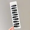 Pinza para el cabello con flequillo negro para mujer, estilo nuevo 2024, pinza para el cabello rota, pinza lateral, pinza pequeña, tocado, pinza para el cabello frontal para niños.
