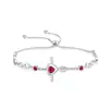 Pulsera Cruzada de Amor para Comercio Exterior Transfronterizo Moda Nuevo Estilo Lujo Ligero Temperamento Elegante Viaje Diario Joyería de Mano Chapada en Cobre Mujeres