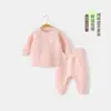 Conjunto de Roupa Íntima, Pijama de Bebê Outono e Inverno, Roupa Base Outono, Roupas para Recém-Nascidos, Moderno