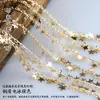 Cadena de Cobre Puro para Electroforesis que Conserva el Color Cadena Delgada Galvanizada Cadena con Borla Extensión de Cadena Material para Collares y Pulseras Accesorios Hechos a Mano para DIY