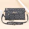 Bolso de mujer con textura de cuero genuino, nuevo bolso de hombro, bolso bandolera de moda, clutch de mujer, estilo coreano, bolso para teléfono móvil, bolso cuadrado pequeño de mujer