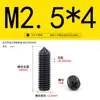 Acero Inoxidable 304 Zinc Negro Punta Ranura Cruz Tornillo de Máquina M2-M6 Extremo Cónico Tope Tornillo de Fijación Superior