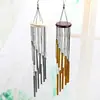 Carrillón de Viento Metálico 12 Tubos de Aluminio Colgante para Balcón Patio Templo Bendición Decoración Colgante Carrillón de Viento Conmemorativo Venta al por Mayor Transfronteriza