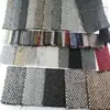 Tejido de Lana Espiga 100% Poliéster, Tejido de Espiga TR, Tejido Jacquard Teñido en Hilo Bicolor de Lana Gruesa para Ropa, Tejido de Espiga Diagonal