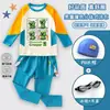 Novo maiô infantil de Minecraft, conjunto de duas peças com tema Creeper para meninos, manga longa e calça comprida, roupa de banho de manga curta e shorts