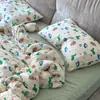 Algodón Puro de Grado A Hilo de Doble Capa Grado Materno e Infantil Juego de Ropa de Cama de Cuatro Piezas Sábana de Cama con Dibujos Animados Estilo de Dibujos Animados Estilo Pequeño Aroma