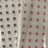 Etiqueta Adesiva de Tamanho de Roupa Etiqueta de Tamanho de Peça de Vestuário Adesivos Numéricos Fundo Branco Texto Preto XS-8X