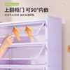 Estantería de Acero Morado con Puerta de Cristal Librero de Pie Gabinete de Exhibición a Prueba de Polvo Hecho a Mano Gabinete para Pinturas Taquilla de Almacenamiento de Hierro
