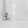 Soporte de Exhibición en Miniatura para Muñecas para Diseño de Ropa, Maniquí Pequeño de Tela, Modelo para Vestir DIY, Muñeca Femenina Negra