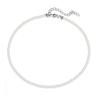 2025 Nuevo Estilo Coreano Lujo Ligero Aurora Blanco Alto Brillo Collar de Perlas Cadena para Suéter para Mujer que No se Desvanece Cadena para Clavícula Venta al por Mayor