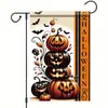 Banderas de Jardín de Halloween Transfronterizas, Lindas Decoraciones Festivas de Fantasmas, Banderas para Jardín y Patio, Banderas de Bienvenida para la Puerta Principal