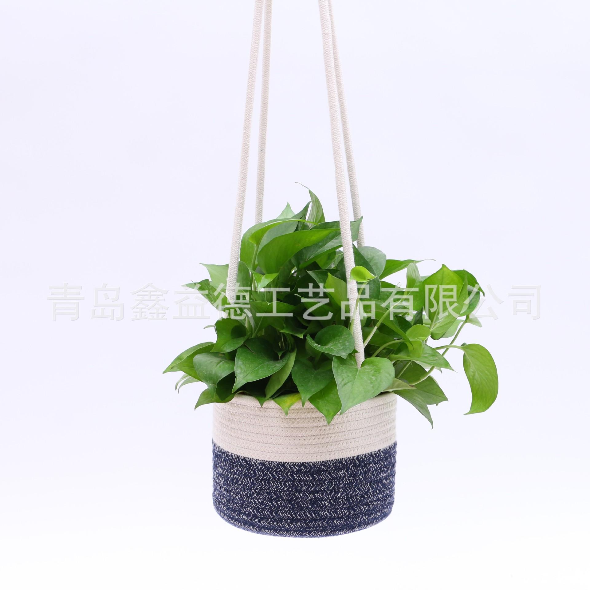 掉吊绳植物篮
