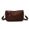 Bolso vintage de ante para mujer, modelo 2026, elegante y texturizado, con correa ancha para el hombro, adecuado para ir al trabajo y uso casual, bolso tipo almohada