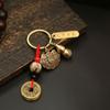 Chaveiro Pingente Cadeado Baifu Ruyi de Latão para Bolsa de Homem e Mulher Pingente de Chave de Carro Ornamentos de Artesanato em Cobre