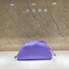 Diseño de Nicho Bolso de Cuero Genuino para Mujer Hombro Cruzado Bolso Dumpling Bolso de Mano Bolso Nube de Piel de Vaca Bolso Pequeño Plisado para Axila