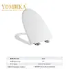 Tapa de asiento de inodoro de PP fácil de limpiar, anti-manchas, silenciosa, de caída lenta, engrosada, anti-rotura, cubierta universal para inodoro, Meijia Sanitary Ware 035