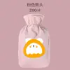 Bolsa de água quente para cama, enchível, espessa, para aquecer a cintura, compressa quente, abdômen, aquecedor de mãos, capa de tecido pelúcia, uso duplo para compressa quente e fria